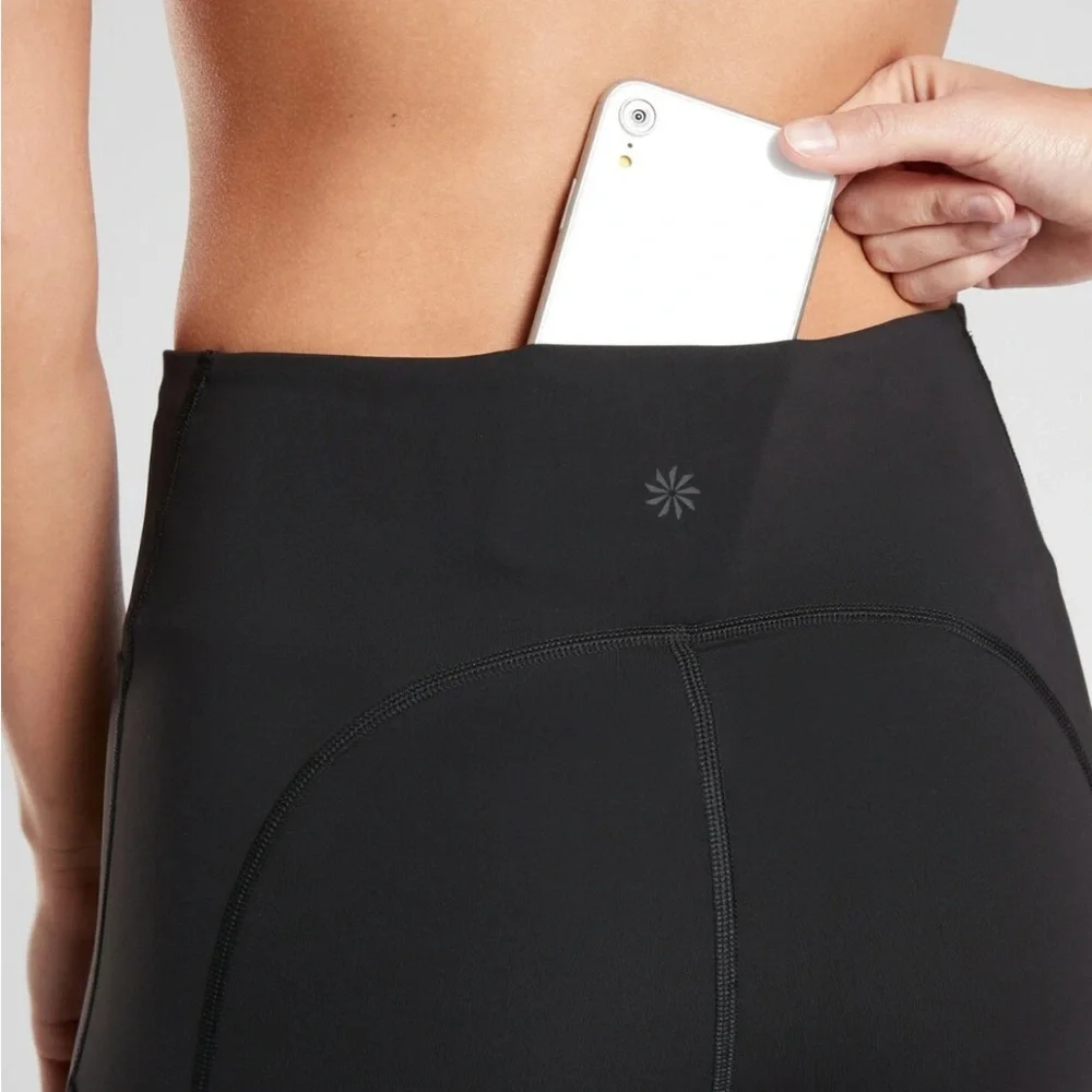 Athleta Ultimate Stash Pocket 7/8 Tight Black Leggings Size Large - Picture 3 of 9